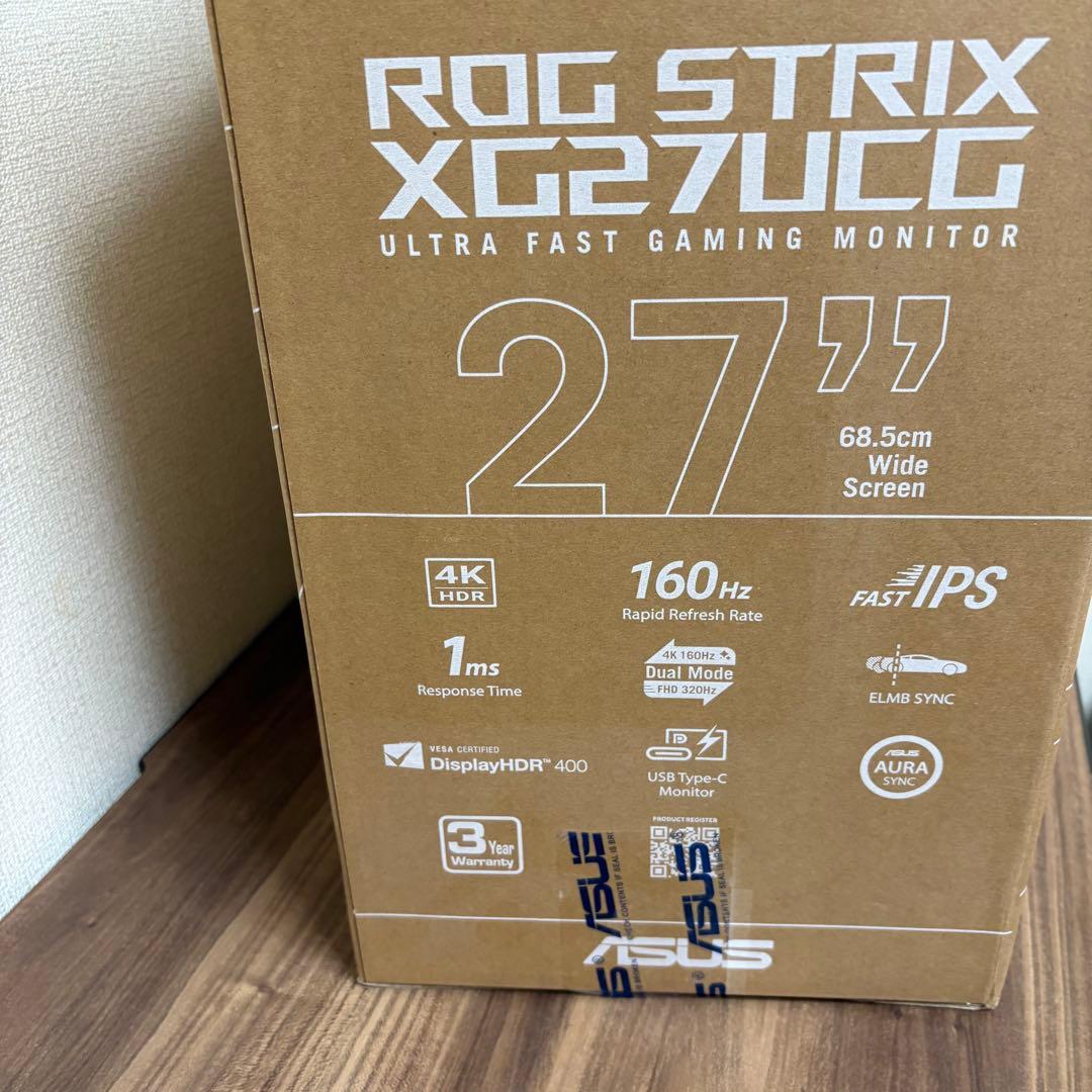 ディスプレイ・モニター本体 ASUS XG27UCG 4K160Hz FHD 320Hz