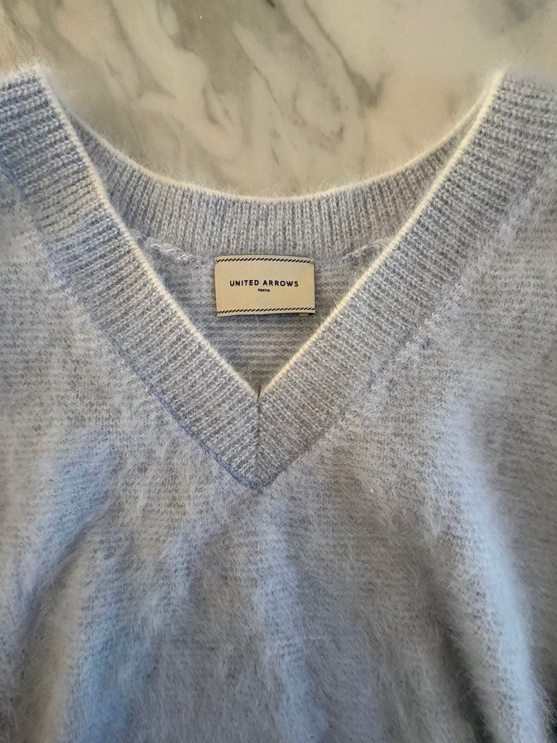 UNITED ARROWS フォックス カシミヤ Vネック ニット