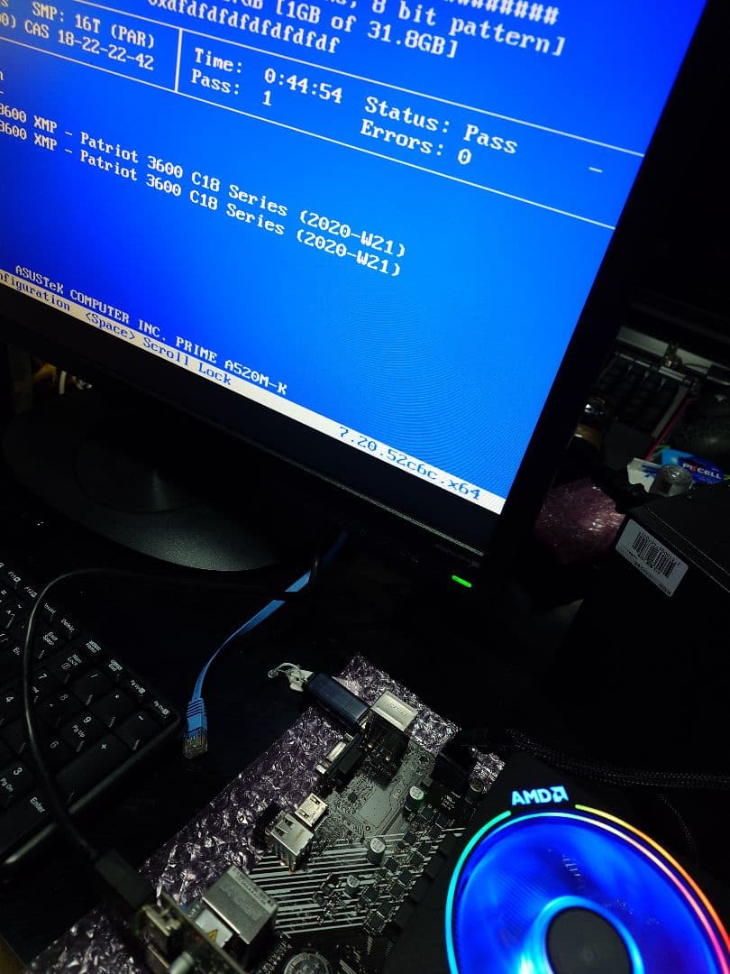 Patriot Viper DDR4 3600 16×2 32GB 動作確認済