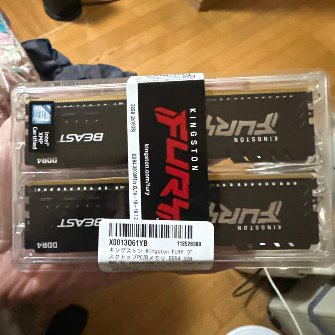 メモリー Kingston FURY Beast 32GB DDR4 3200MHz