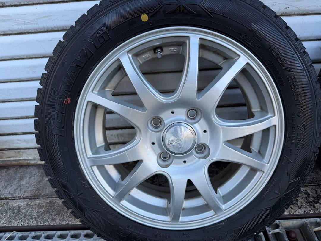 155/65R14 冬タイヤ ホイールセット 中古 4本