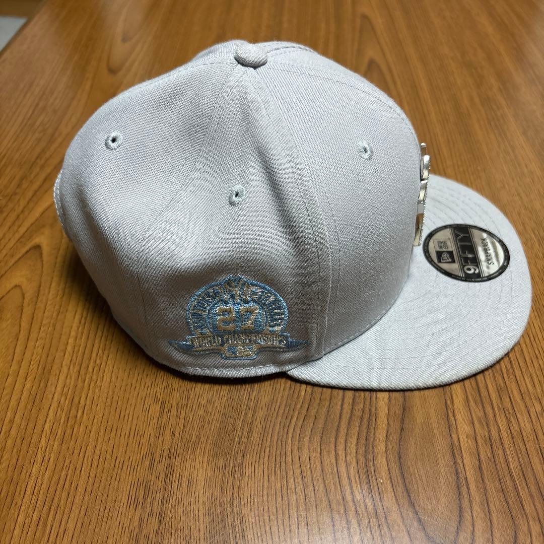 New Era 9FIFTY グレー キャップ ラインストーン