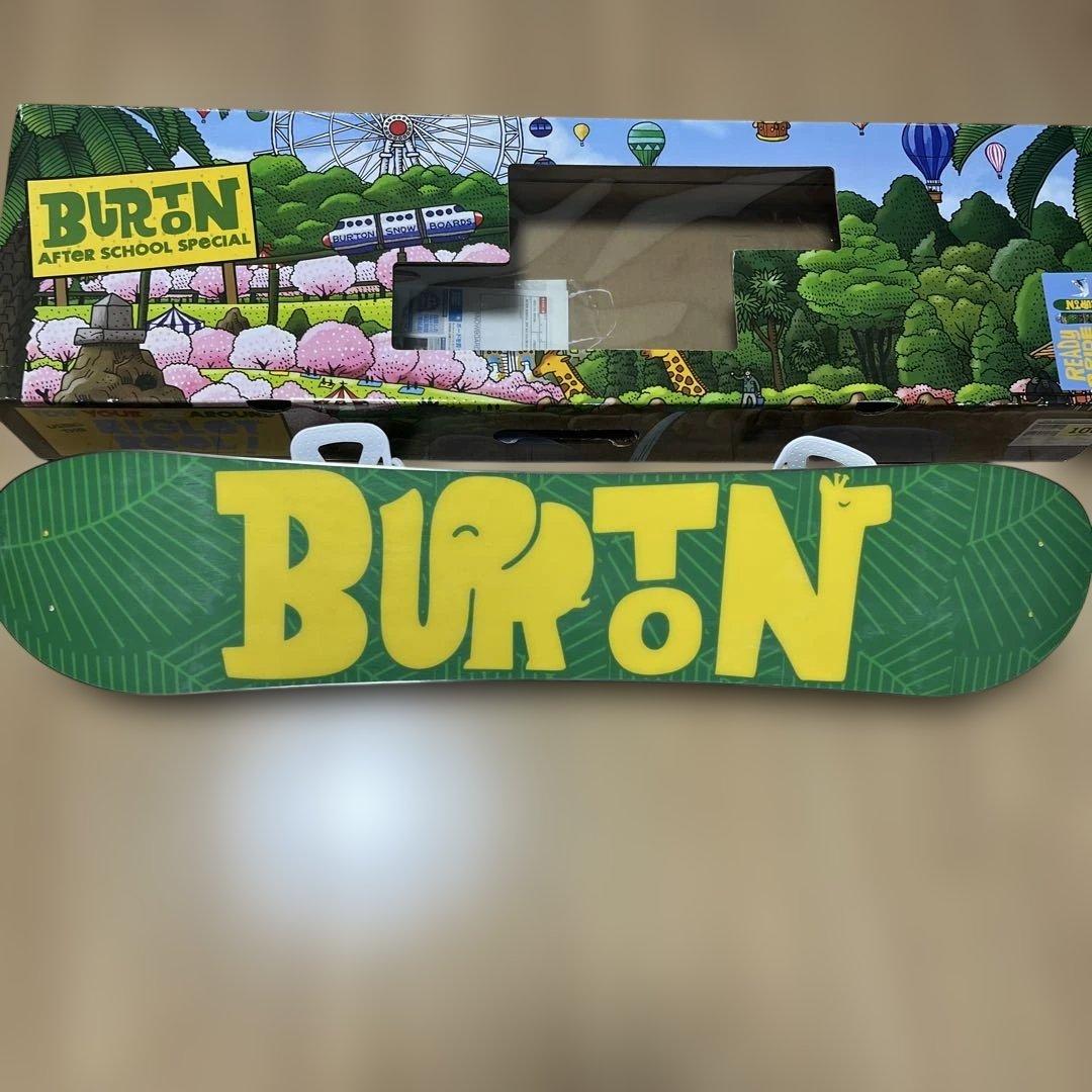 【美品】バートン　キッズ　スノーボード　100センチ　バインディング付き