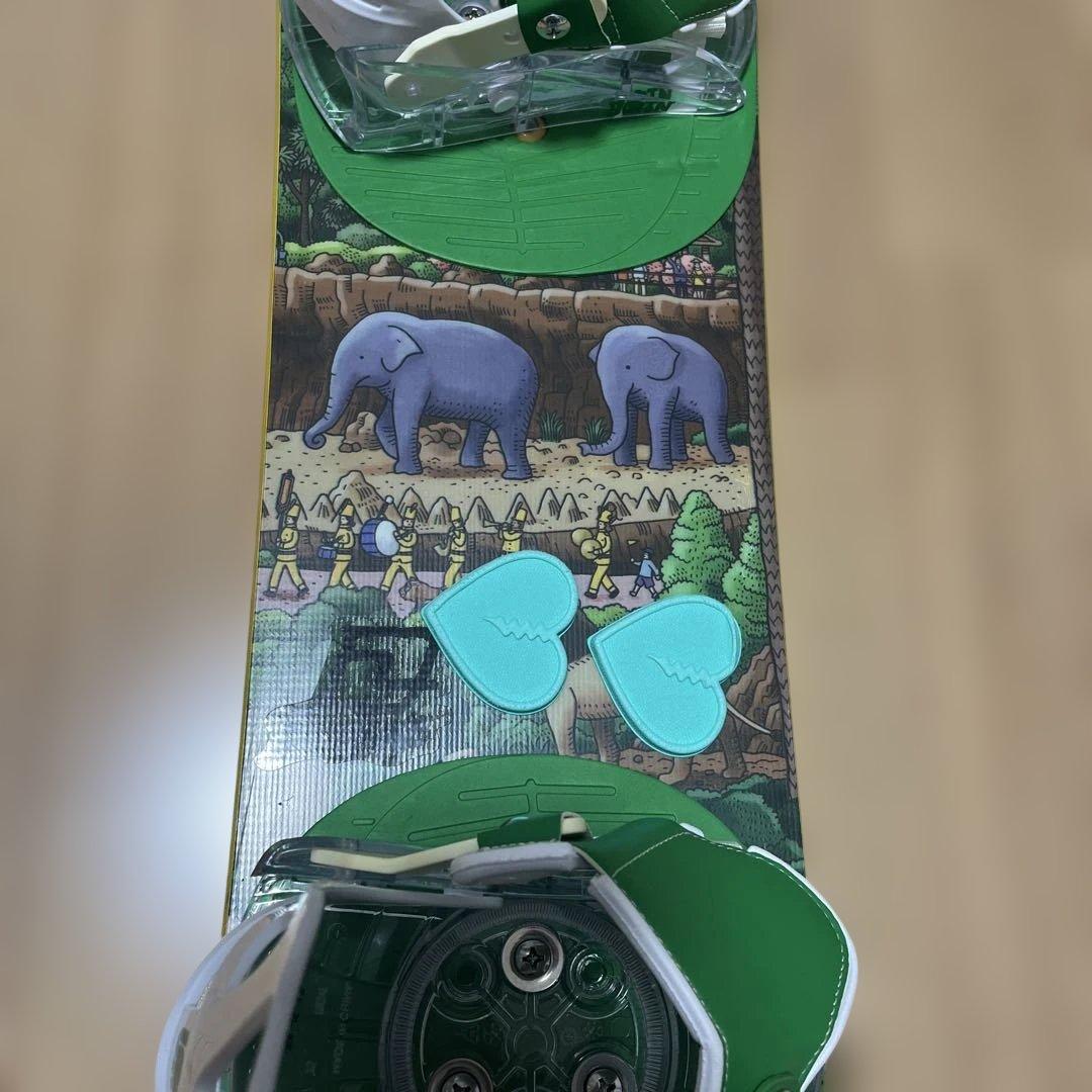 【美品】バートン　キッズ　スノーボード　100センチ　バインディング付き