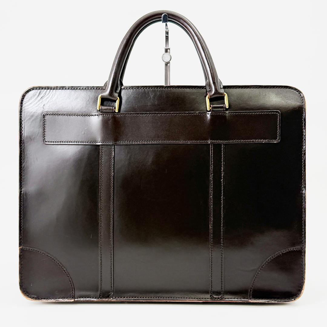 定価18万❤️ ガンゾ エイボン ブリーフケース ビジネスバッグ ブライドルレザー