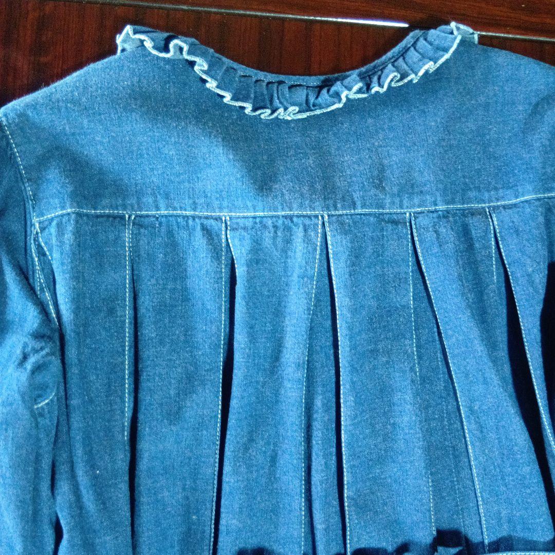 ☆ピンクハウス☆デニム フリル付きワンピース