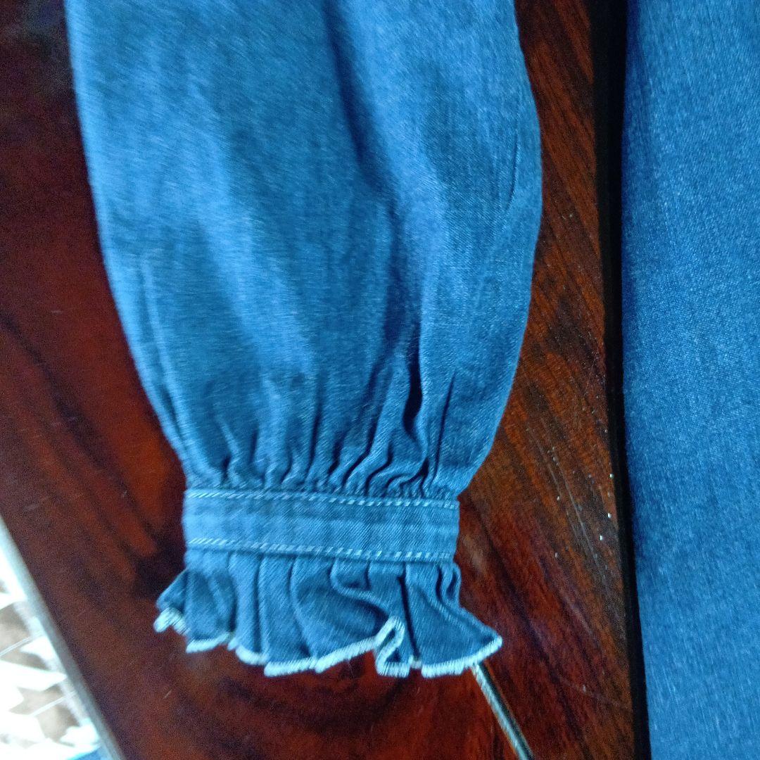 ☆ピンクハウス☆デニム フリル付きワンピース