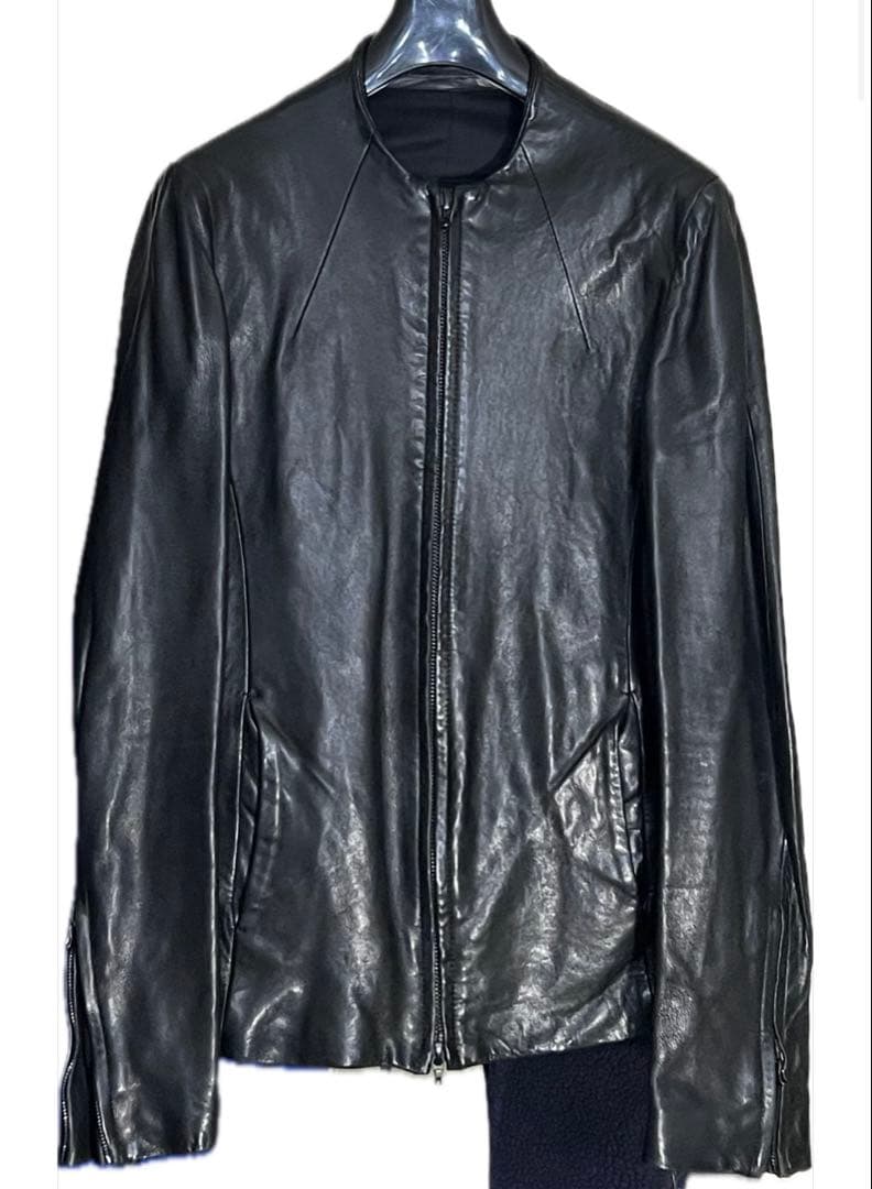 【特価】ESTNATION ダブルジップ シングルライダース ジャケット 48