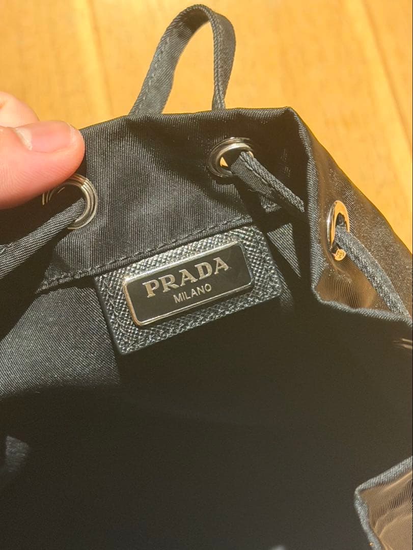 【美品】PRADA ポーチバッグ　巾着バッグ