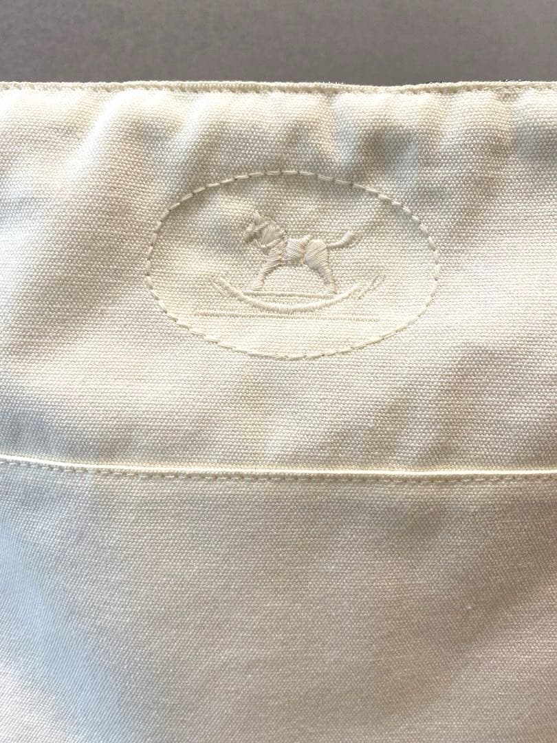 【美品】HERMES ボリードポーチ35 TGM オフホワイト