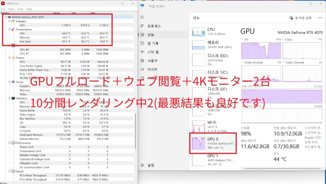 【美品】AX-GAMING GeForce RTX4070 X3W OC12GB