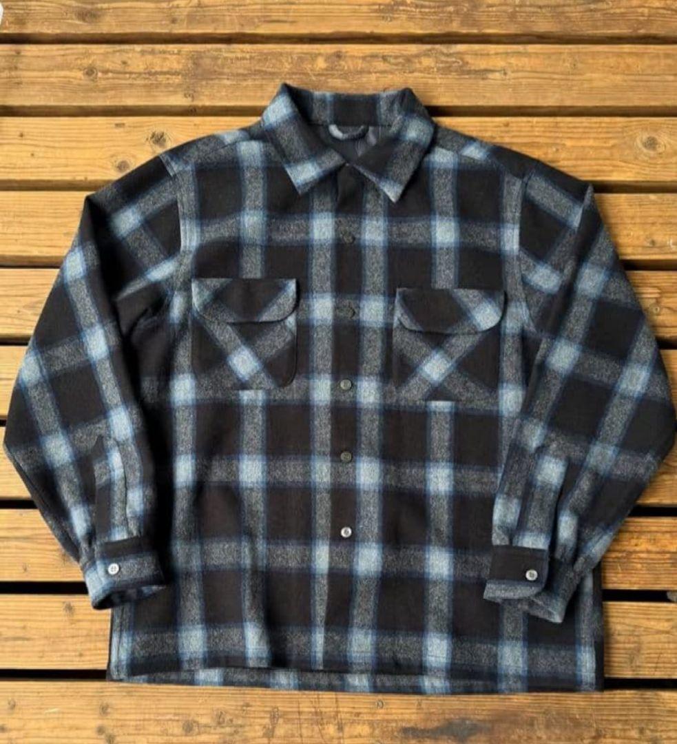 FJ ボードシャツ　XLサイズ　オンブレウール　ペンドルトン