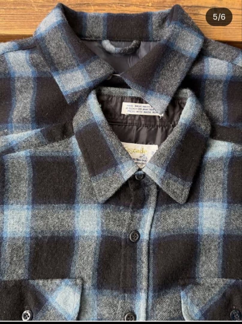 FJ ボードシャツ　XLサイズ　オンブレウール　ペンドルトン