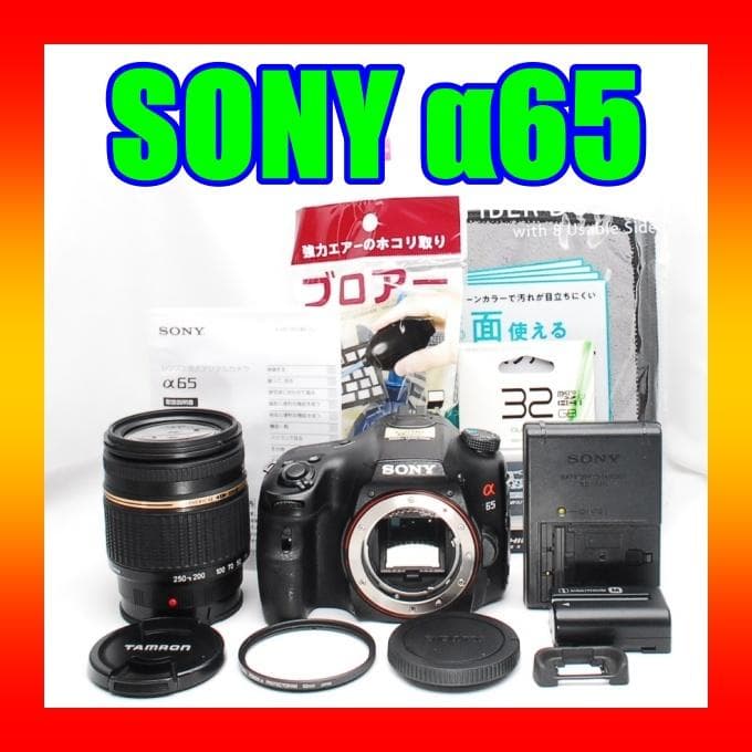 ♥ SONY ソニー α65 ♥18-250ｍｍレンズ♥初心者おすすめ 一眼レフ