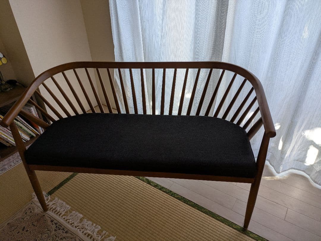 ダイニングベンチ　木製　アジアンテイスト