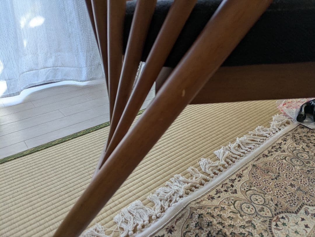 ダイニングベンチ　木製　アジアンテイスト