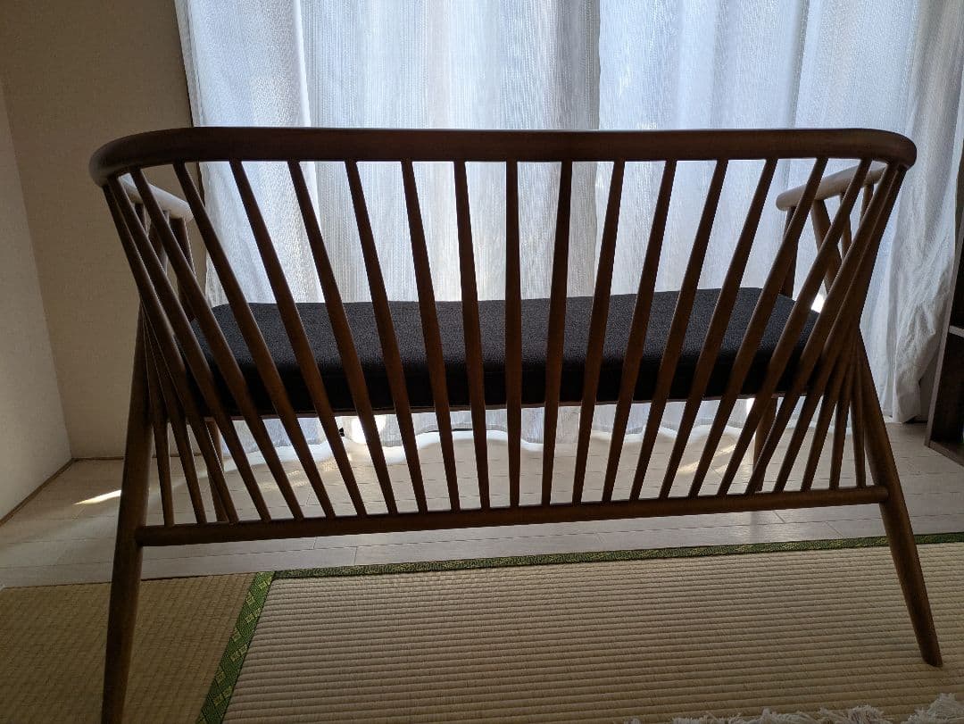 ダイニングベンチ　木製　アジアンテイスト