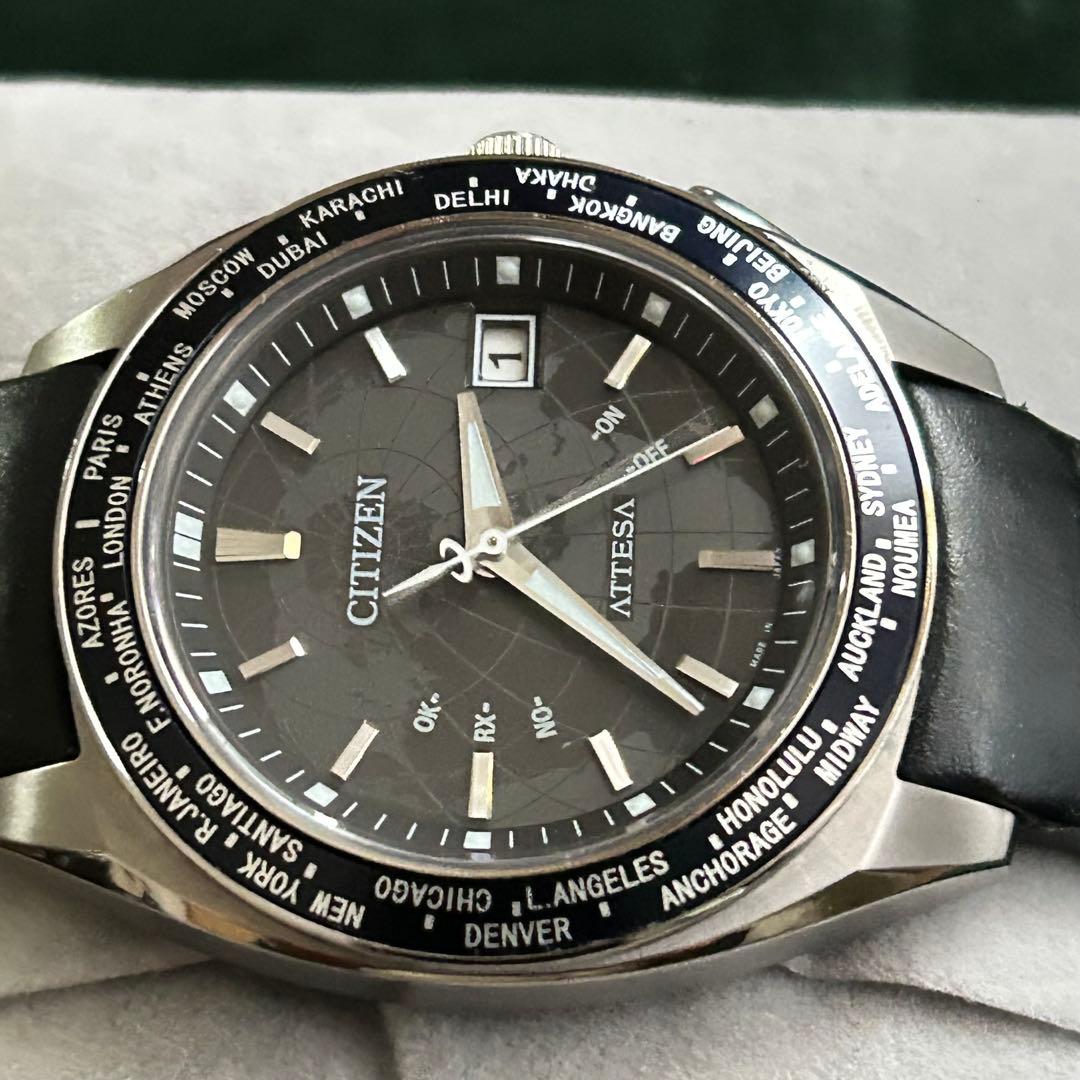 シチズンアテッサワールドタイム 電波ソーラー腕時計