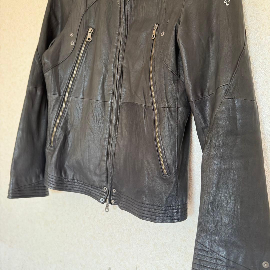 b926希少⭐︎PPFM 90s00sY2K八の字ラムレザーライダーarchive