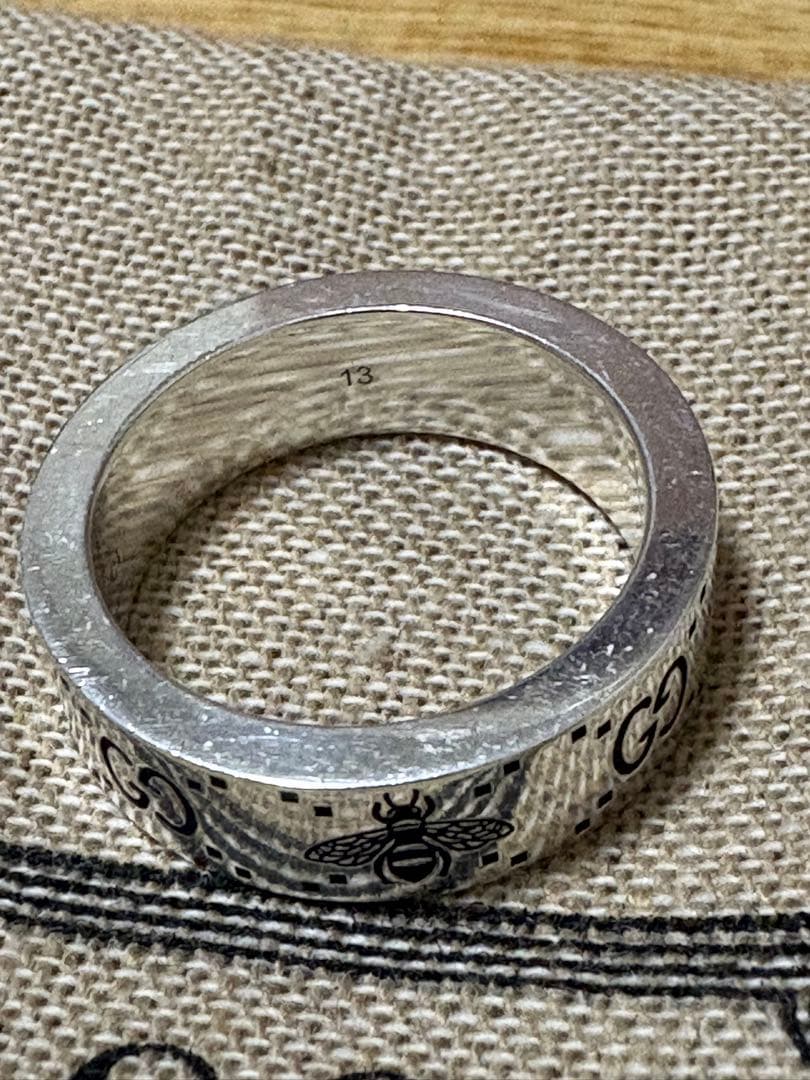 値下げ相談可　GUCCI グッチ 指輪 シルバー リング GG＆ビー 蜂 13