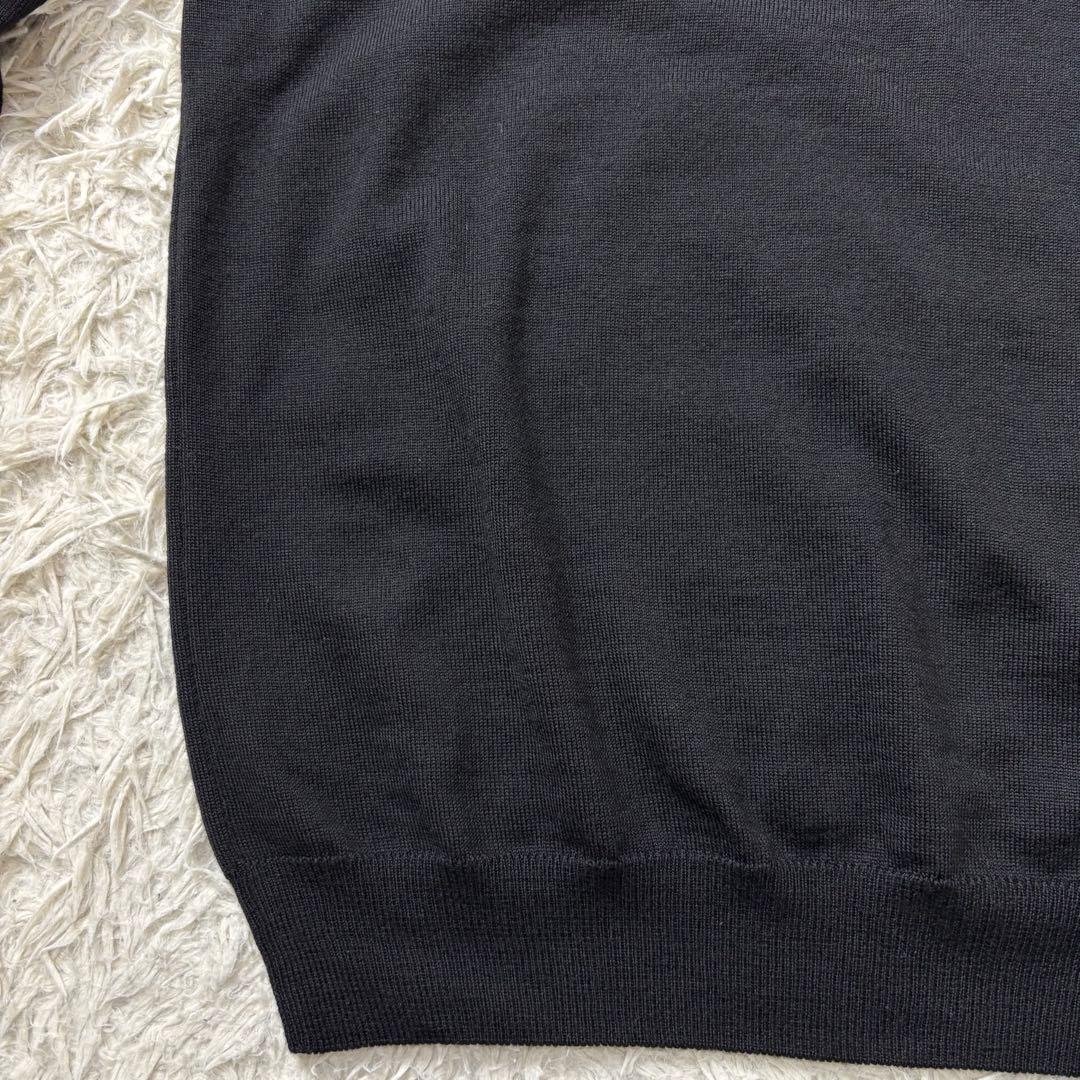 極美品 ZANONE ハイゲージニット ブラック 46
