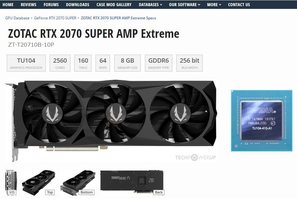 ZOTAC GEFORCE RTX2070Super グラフィックボード