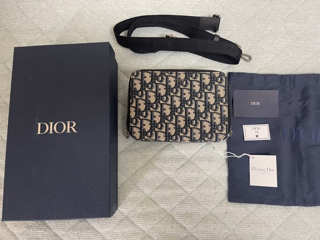 新品同様DIORクリスチャンディオール オブリーク ショルダーバッグ トロッター