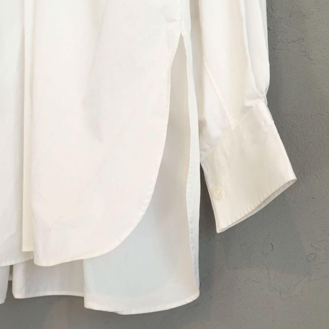 トップス 23ss HYKE T/C GATHERED shirts