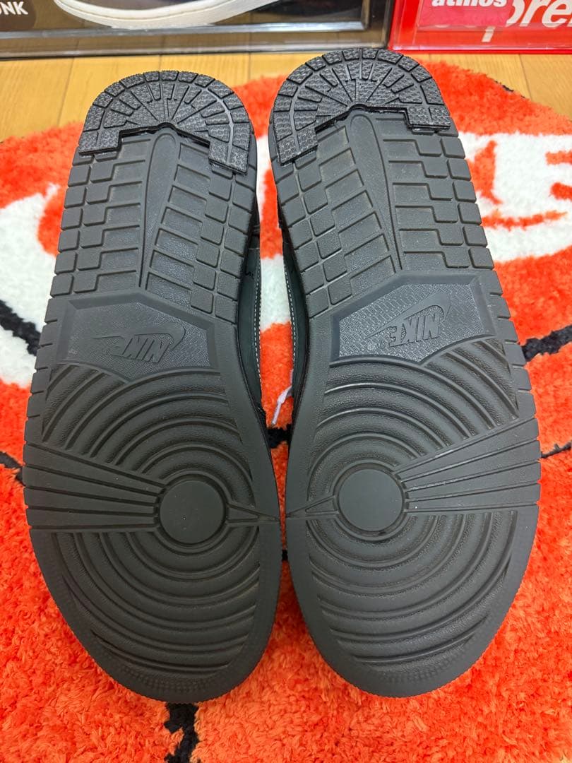 トラヴィススコット×ナイキ AJ1 LOW ブラックファントム 27.5cm