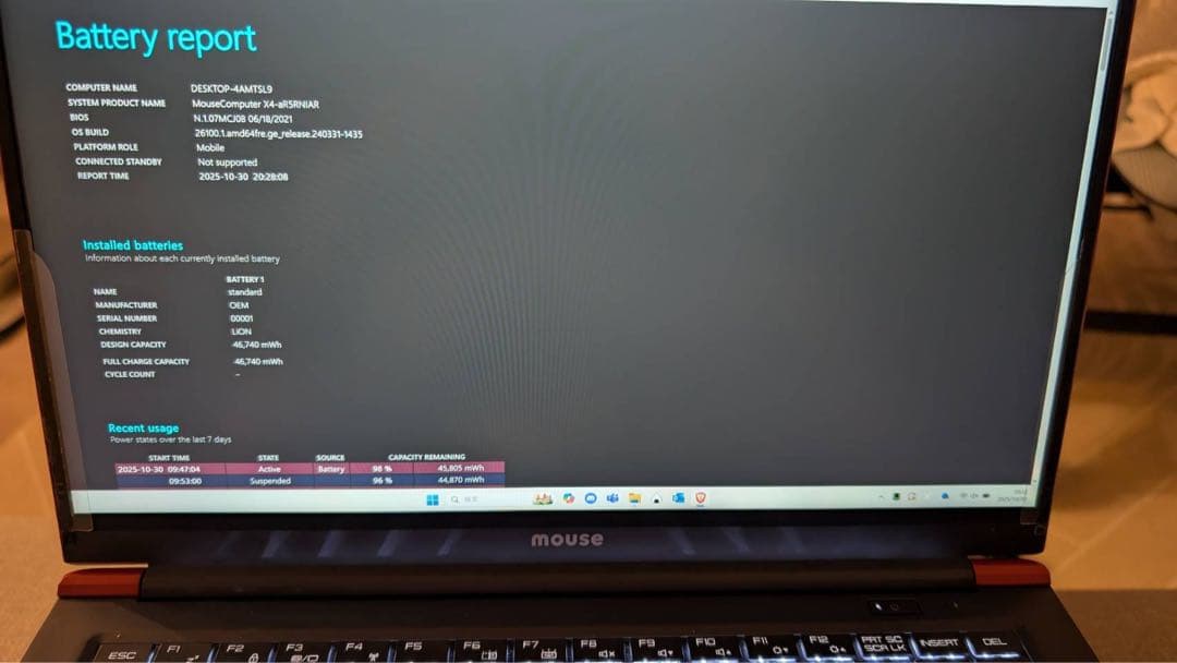 【めろにぃ】最新OS＋32GBメモリ増設、バッテリー残量100%