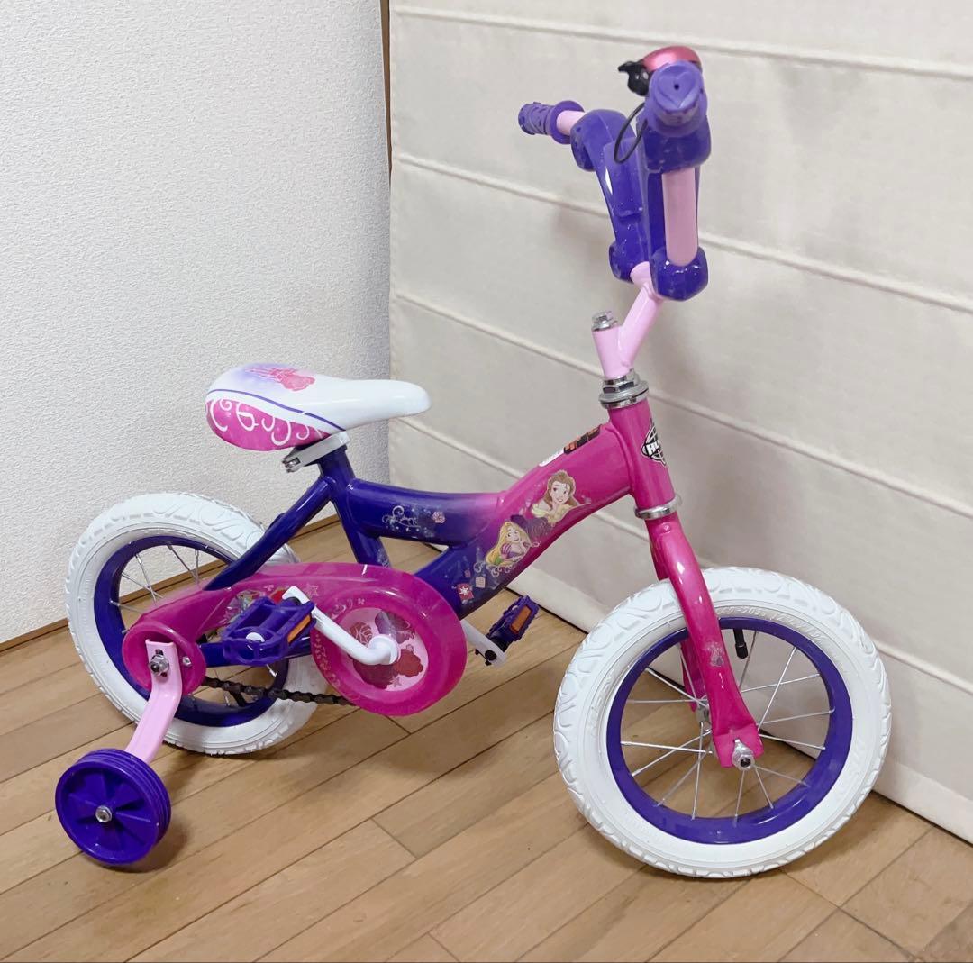 12インチ ディズニー プリンセス 自転車 子ども 補助輪付 Huffy