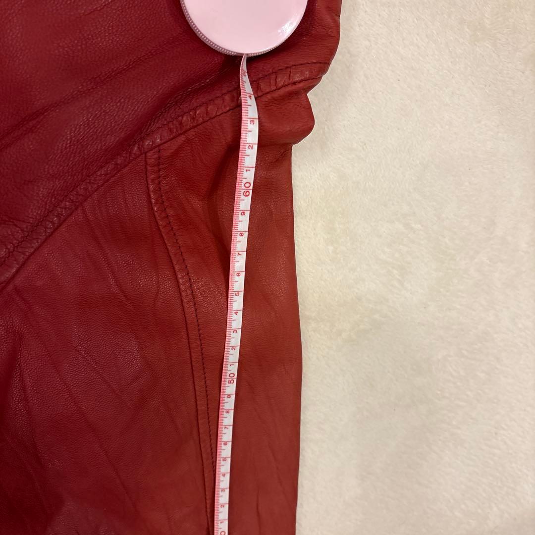 美品　AVIREX レザージャケット XL レッド