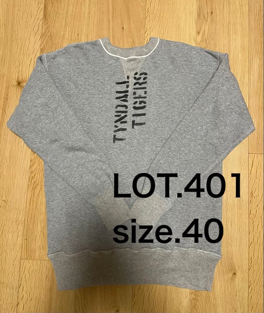 WAREHOUSE スウェット　杢グレー　401 40ウエアハウス