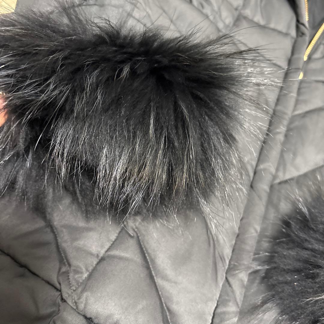 eimyistoire ブラック ダウンジャケット ファー付き