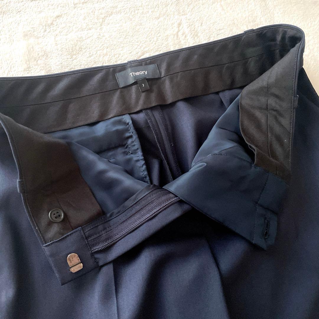 極美品⭐︎Theory TAILOR ネイビー 現行タグ パンツ スーツ 0 2
