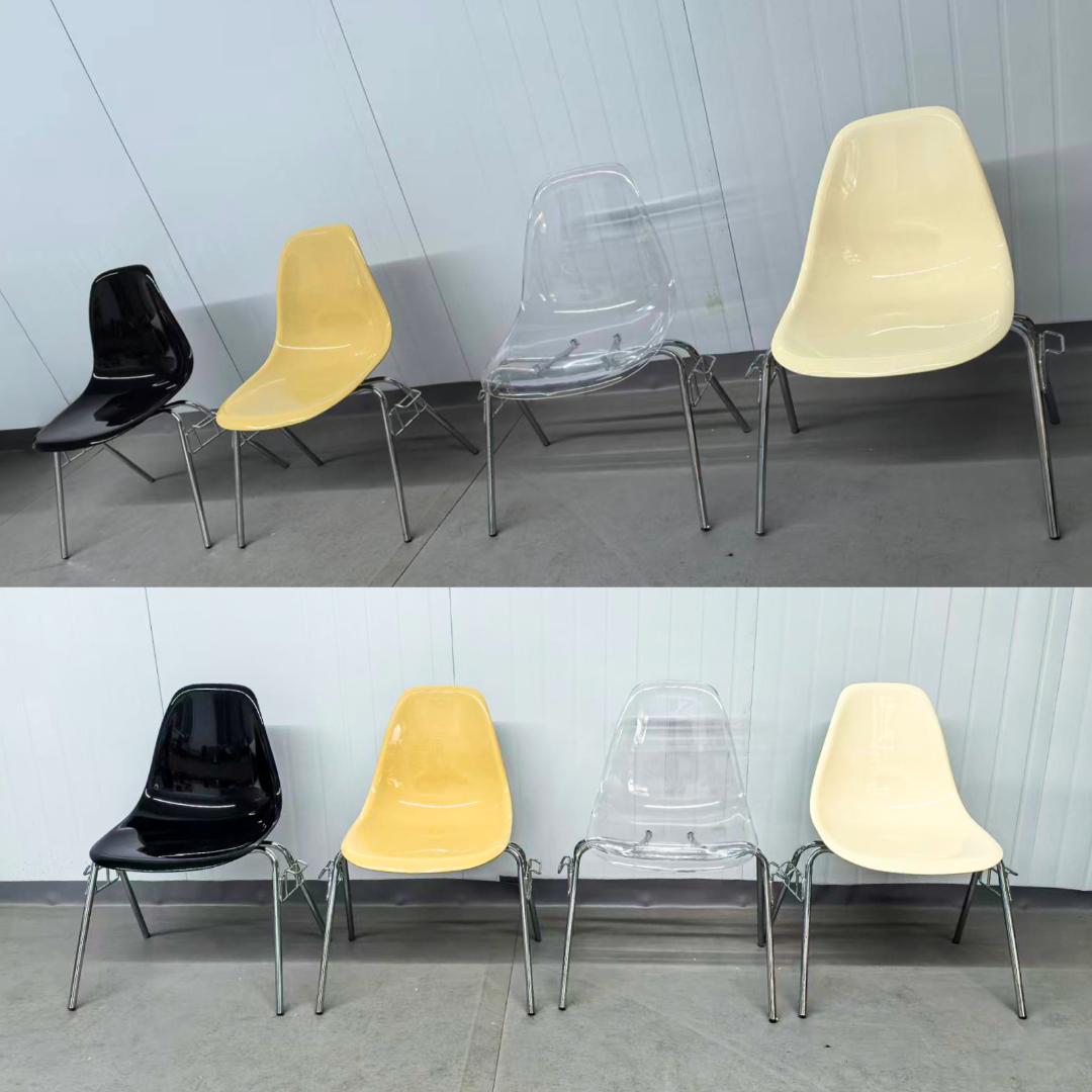新品サイドシェルチェア イームズ リプロダクト 　クリームホワイト×２