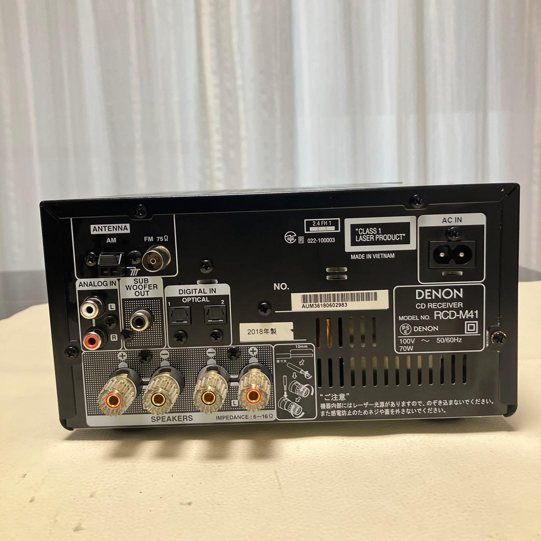 DENON CD-RECEIVER RCD-M41K 整備動作品 2018年製