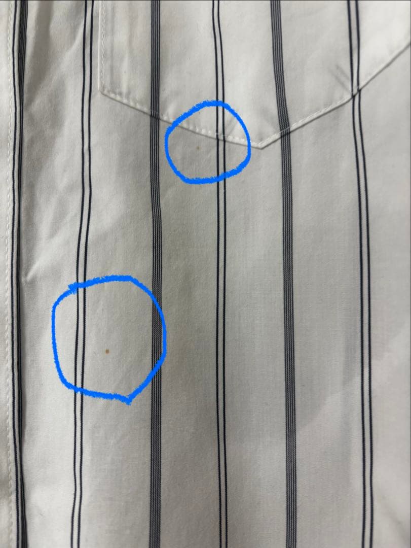 最終値下げ　OUR 播州織のベーシックシャツ　ホワイト