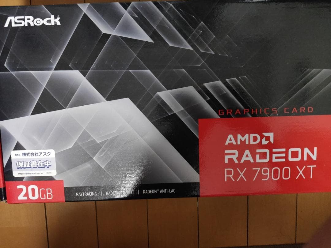 桃*様 【新品未開封】ASRock RX 7900 XT 20GB グラフィッ