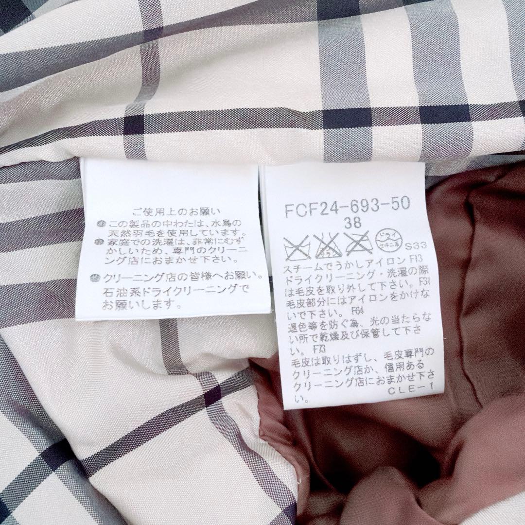 【バーバリー】極美品✨ダウンジャケット y2k ノバチェック ラクーンファー