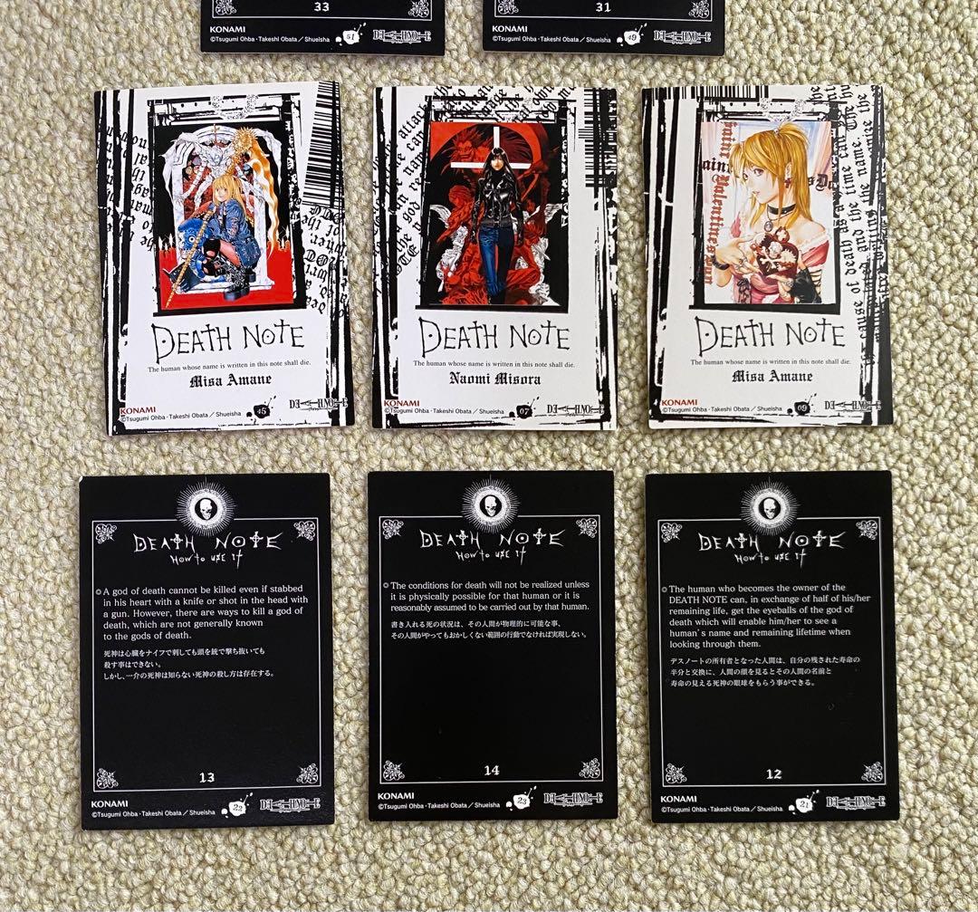 デスノート【レア】カード！ミサミサ！弥海砂！夜神月！シークレット！ナオミ！