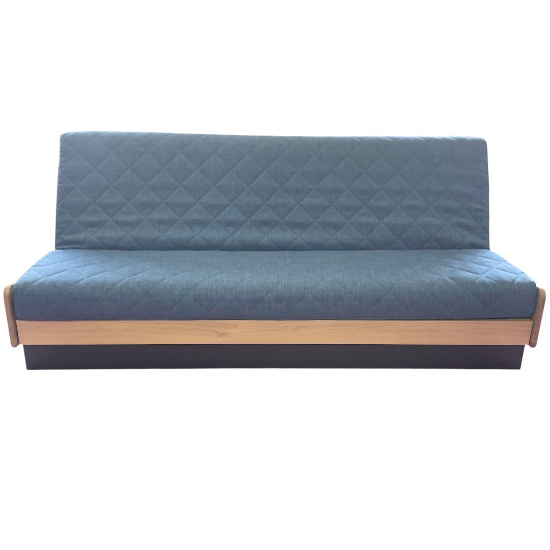 【美品】ごろ寝ソファ200 ドロシーⅡ　200　NA/ブルー