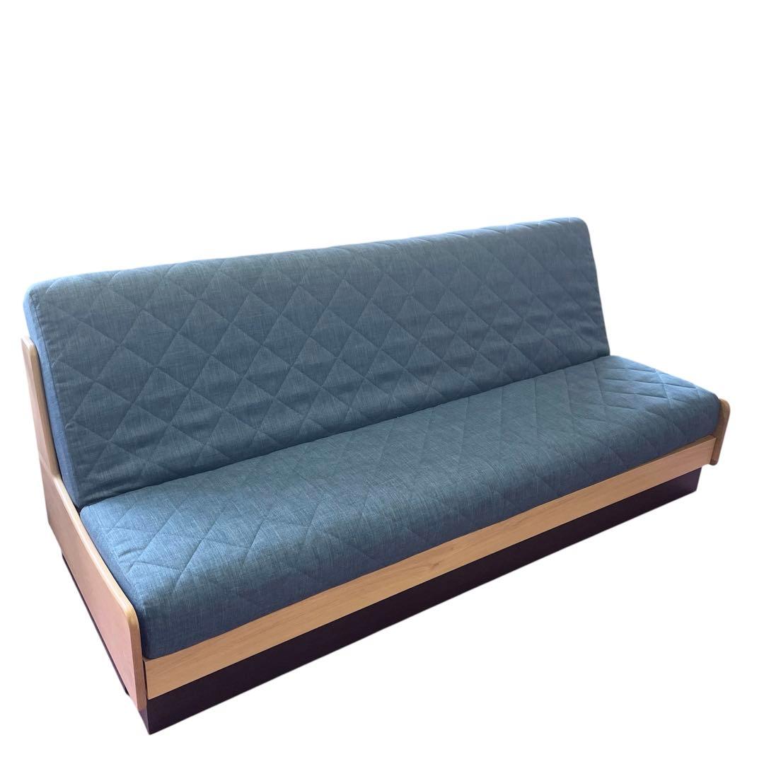 【美品】ごろ寝ソファ200 ドロシーⅡ　200　NA/ブルー