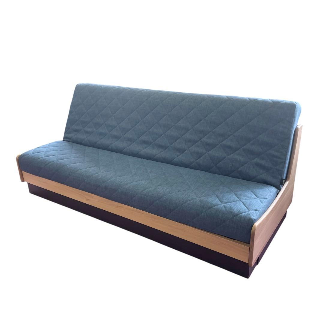 【美品】ごろ寝ソファ200 ドロシーⅡ　200　NA/ブルー