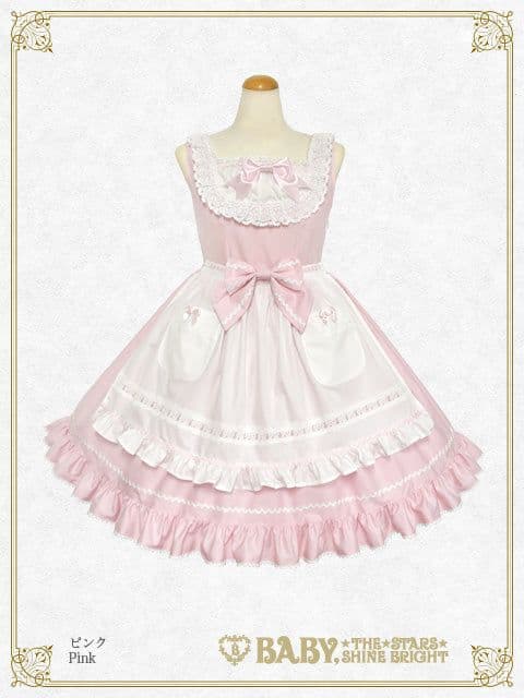 ベイビーザスターズシャインブライト ローズフルールエプロンジャンパースカート