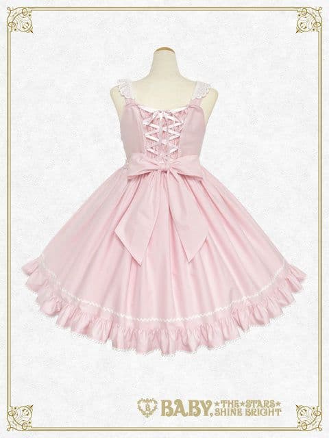 ベイビーザスターズシャインブライト ローズフルールエプロンジャンパースカート