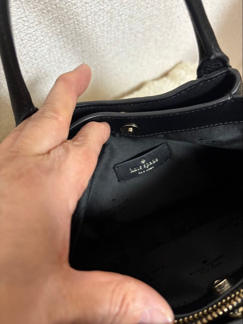 ✨超美品✨kate spade 黒 レザーハンドバッグ