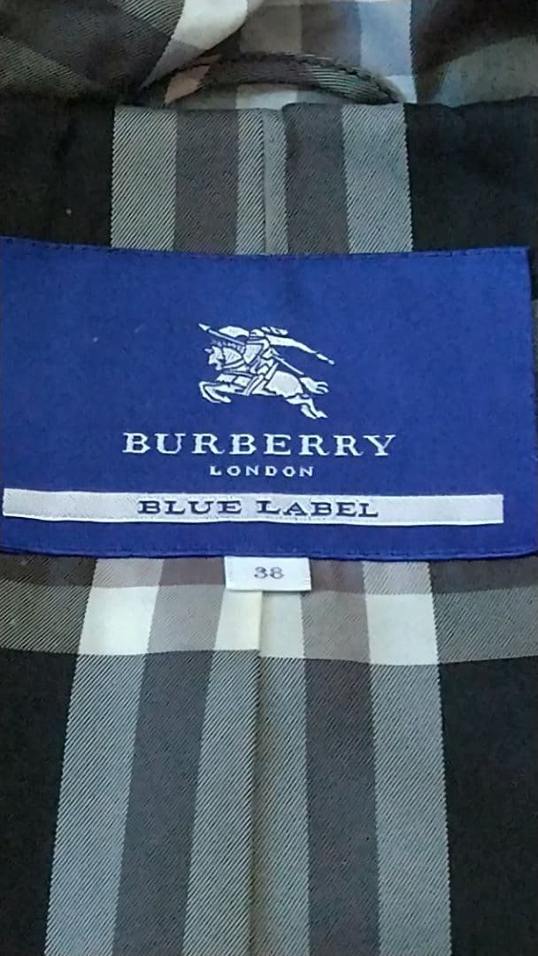 バーバリー ロンドン ブルーレーベル　ダッフルコート 【美品】38ネイビー
