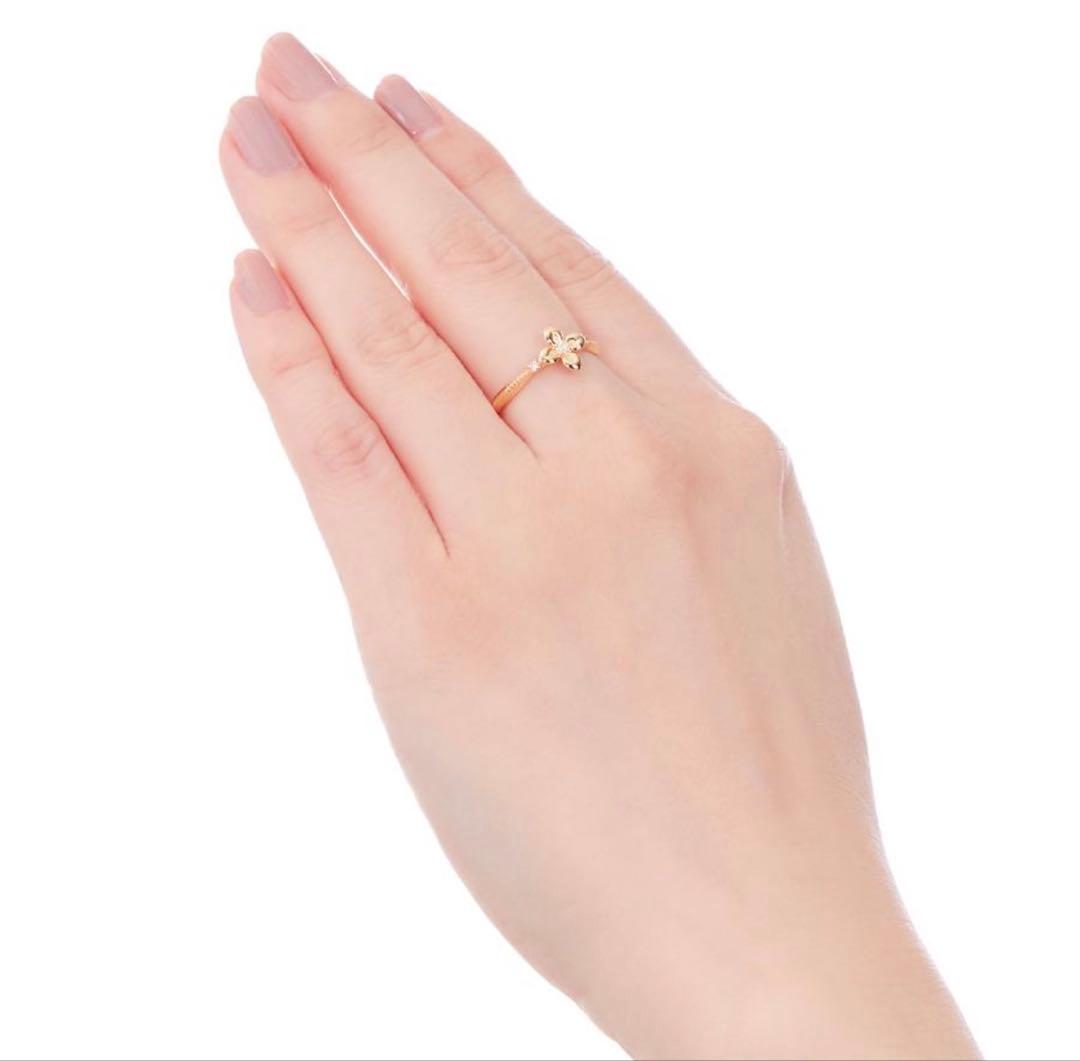 【週末値下げ◎1回試着のみ11号】K10 ダイヤモンドリングTSUTSUMI