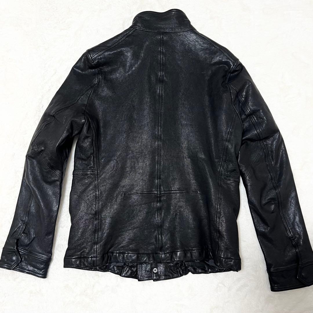 【Qp】ナノユニバース✨️ライダース　シングル　山羊革　ゴートレザー　ＸＬ